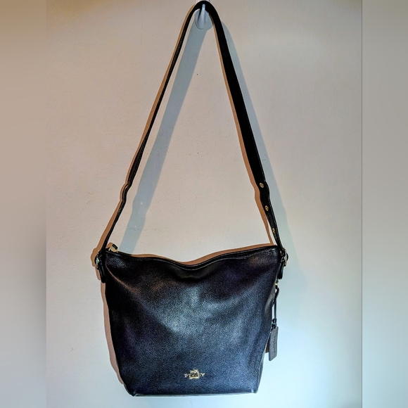 Coach Handbags - ****SOLD****Coach Val Duffle Leather Shoulder & Crossbody Bag Excellent Used!